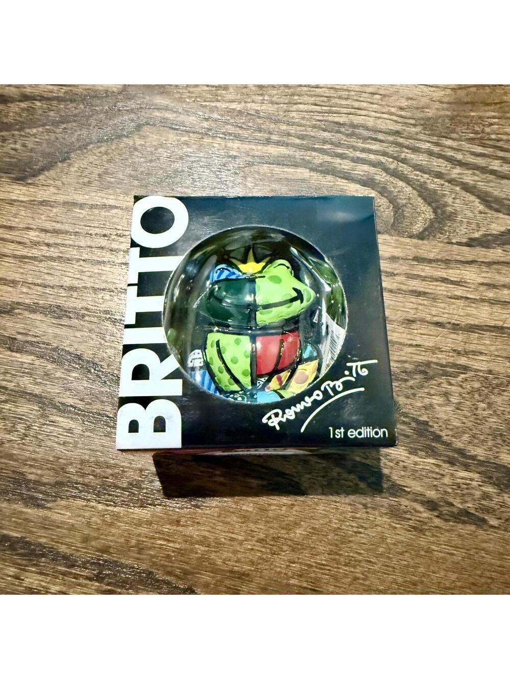 New In Box ~ Never Opened Romero Britto Frog Prince